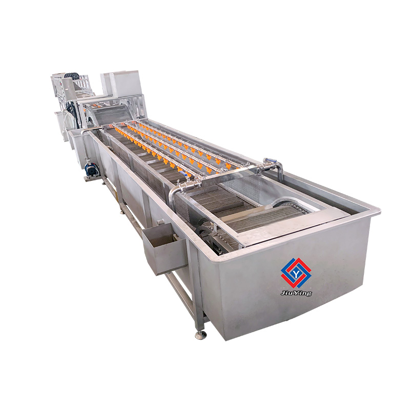 JY-SCX-2 Fruit and vegetables washing drying line with 1500kg/h