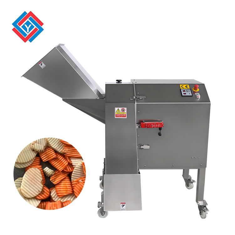 TJ-1500DB High Capacity Potato Crinkle Slices Cutting Equipment